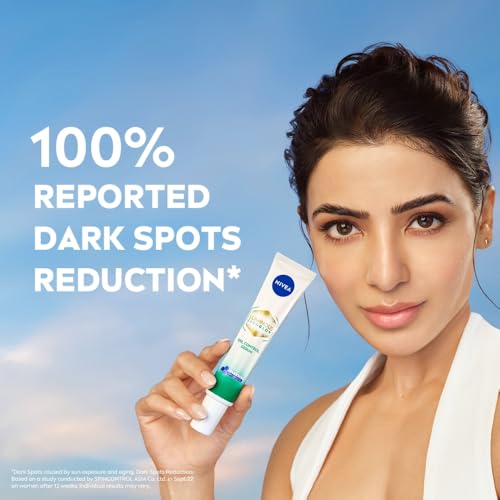 Image of NIVEA Luminous Even Glow Oil Control and Brightening Face Serum with Thiamidol (60X more effective than Vitamin C), Salicylic Acid, Hyaluronic Acid, Green Tree extracts for Dark Spots Reduction & Hydration| For Men and Women | All Skin Types 40ml