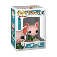 Funko Pop!ペット:スフィンクス猫 - コレクション可能なビニールフィギュア - ギフトアイデア - 公式商品 - 子供&amp;大人のおもちゃ - 所有のIPファン - コレクターとディスプレイ用のモデルフィギュア