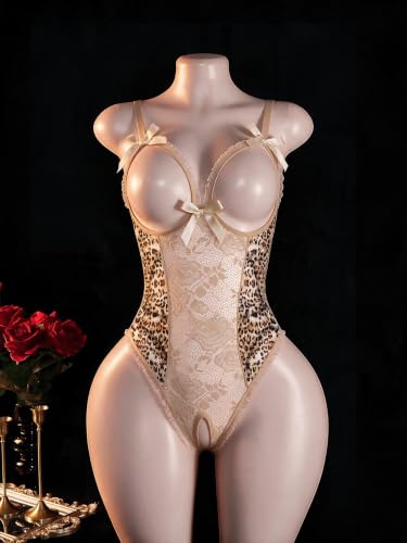 Image of Avidlove Women One Piece Lingerie Sexy Lace Babydoll Mini Bodysuit
