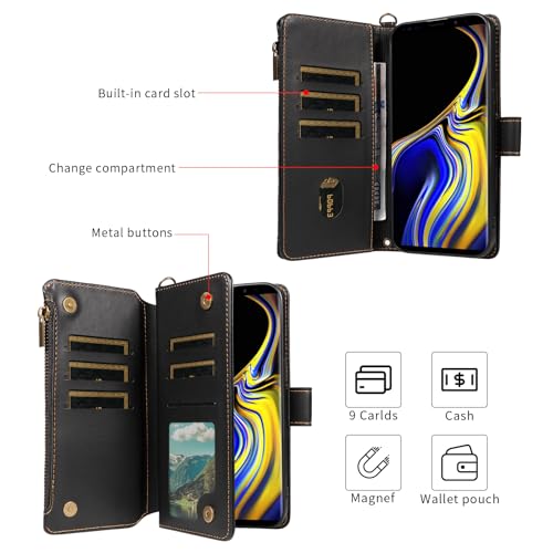 Coque Samsung Note 9 antichoc intégrale en cuir avec protège-écran - 3