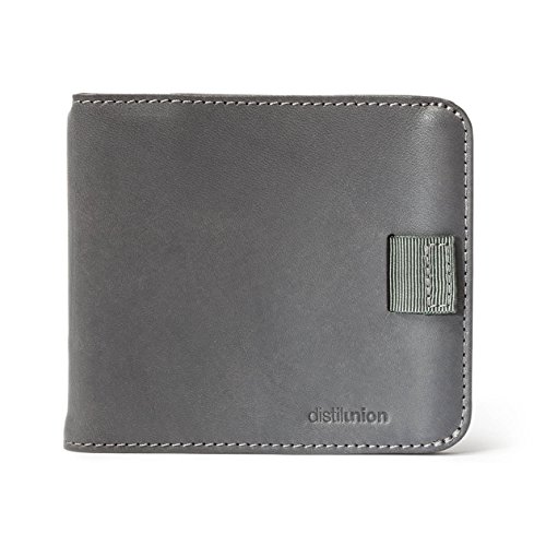 Distil Union - Wally Euro, Slim Leather Wallet with Coin Pouch and Money Clip