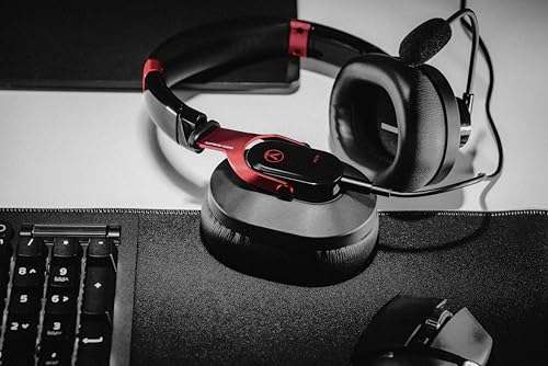 Cuffie da Pro Gaming con Microfono PG16 (accessori da gaming pieghevoli, cavo da 1,4 m rimovibile), nero/rosso - Cuffia gaming - Immagine 8