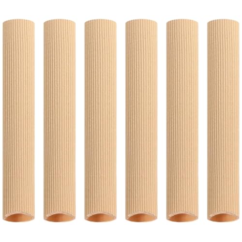 6 Tubos Protectores de Silicona Cortables para Dedos de los Pies y Manos, Almohadillas de Gel para Aliviar Callos y Ampollas, Tamaño M 15 cm, Protección Ajustable