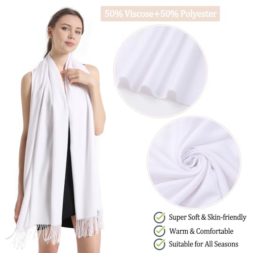 Pashmina Scarf and Shawl - Soft Women Pashminas Wrap for Wedding Evening Party dresses2