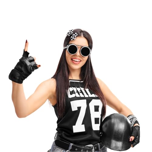 JiaDuo 4PC Racing Black and White Checkered Flag Hair Bow Clips for Girls