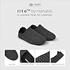 mahabis | Unisex Slippers | Lite Collection | Vegan | Ultra Lightweight | EVA Sole | Bold Colourful Design | Lining Free | Slate & Black | Size 9.5 #1