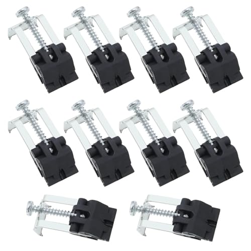 txuzong Unterbau Spülbecken Clips, 10 Stück Spülenklammern, Befestigungsklammern, Verstellbarer Winkel, Robust und Langlebig, Geeignet für Waschküchen, Küchenspülen, Duschräume