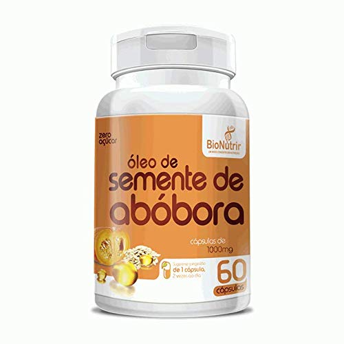 Óleo de Semente de Abóbora 1000mg Apisnutri 60 cápsulas
