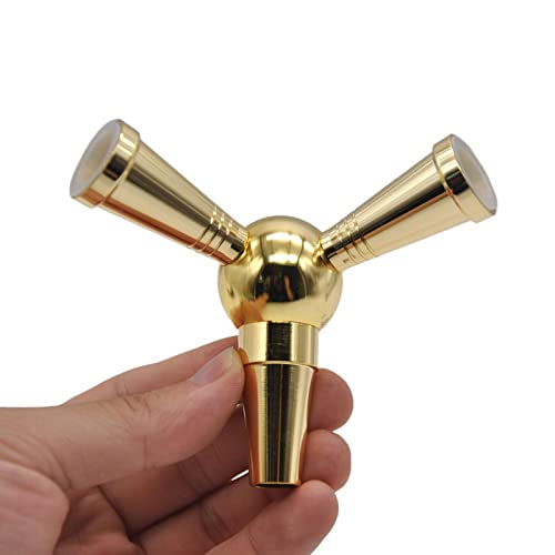Hookah Hose Adapter Splitter 1 To 2 Connector Hookah Accessories Metal (Gold) #TOP23