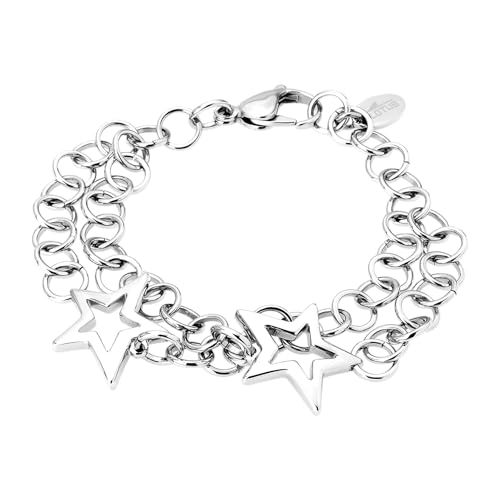 LOTUS STYLE Pulsera Acero Inoxidable Mujer LS1626 2/1 Estrella   Sofisticado Brazalete con Pulido y Acabado Refinado 186.00 mm   Regalo de Cumpleaños   Aniversario   Ocasiones Especiales