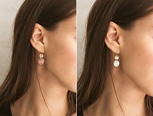 SPUNKYsoul Boho Disc Light Weight Earrings 2 Pack for Women2