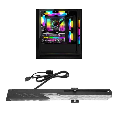 Soporte GPU ajustable con luz RGB para tarjetas gráficas miniatura 2