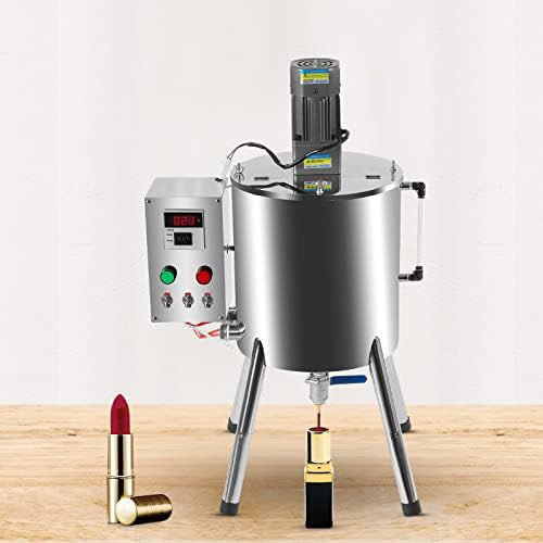Heating Paste Filling Machine 30L 110V Electric Stirring Tank Lipstick Paste Filler Mixing Filling Machine with Temperature Adjustable