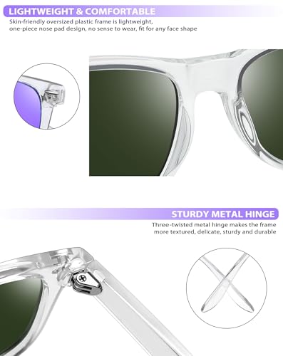 Image of Joopin Square Sunglasses Polarized UV400 Designer Sun Glasses Men Women