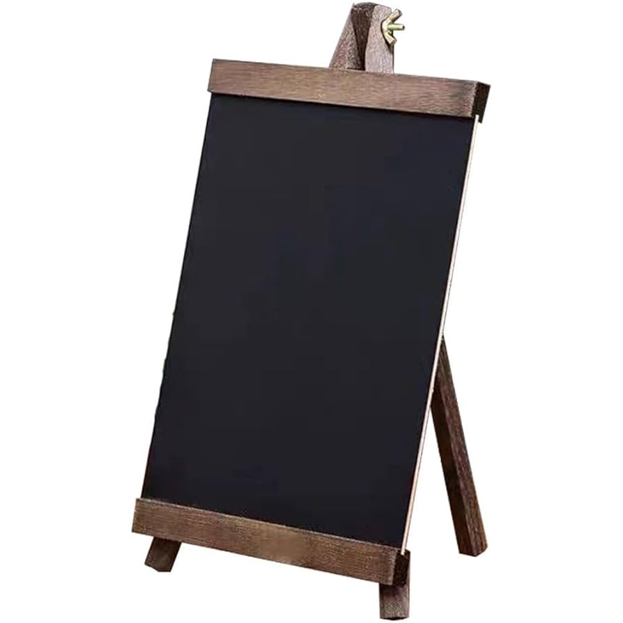 メニューボード(据え置き) ブラック 頂点デザイン 木製 ブラックボード 黒板 看板 H98cm 片面 A型