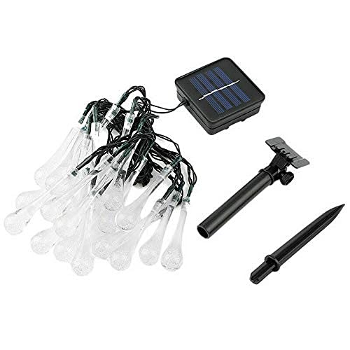 ubersweet Imported 3X(LED Solar Water Drop String Light for Christmas Party Garden Tree Q2H2_12603