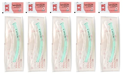 Image of Ever Ready First Aid Nasopharyngeal Airway (NPA) with Packet of Lubricant Jelly 3g (5 Count (Pack of 5))