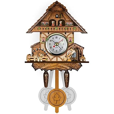 Horloge coucou en bois Nicoone Cover
