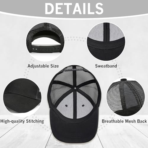 Image of Fishing Gifts for Men American Flag Trucker Hat Mens Fathers Day Christmas Birthday Gifts Fishing Hat for Dad