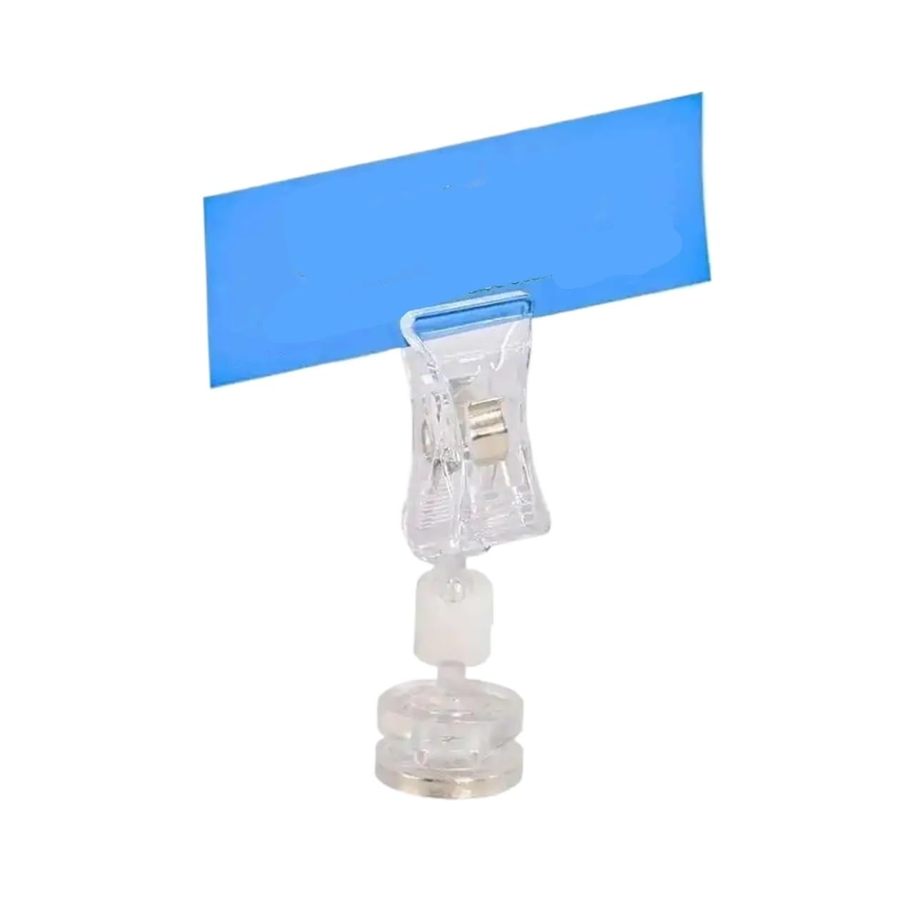 Qvorlth Clip On Sign Holder 20pcs Pop Plastic Advertising Clips Label Holder Shelf Mounted Sign Clip Stand Price Tag Display For Display