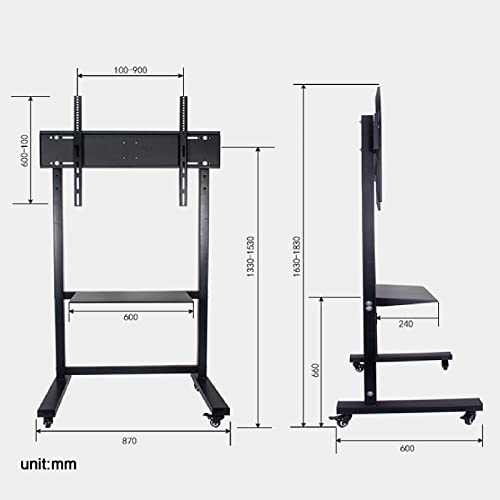 Soporte móvil para TV de 50-100 pulgadas, base ajustable miniatura 2
