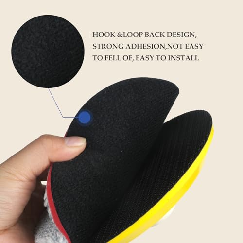 Autolock Almofadas de corte de microfibra, 3 peças, almofada de microfibra de polimento de 12 cm, di