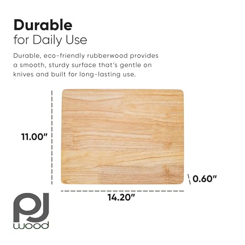 Tabla de Cortar Rectangular de Madera PJ Wood 27.94x36.07x1.52 cm miniatura 3