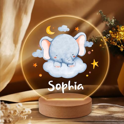 Lámpara de Noche Personalizada para Niños LED 7 Colores