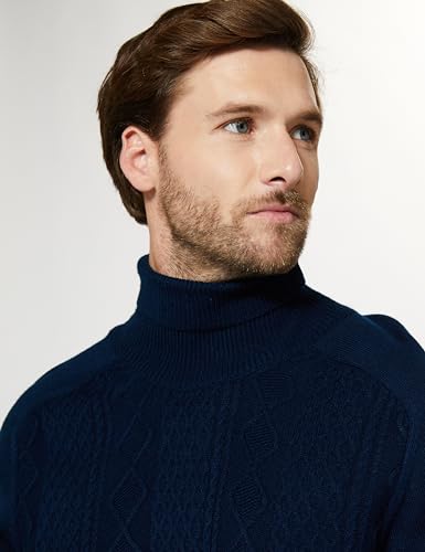 Image of Amazon Brand - Symbol Men's Casual Acrylic High Neck Sweater (Available in Plus Sizes)