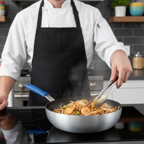 Sartén Wok antiadherente de aluminio 11 pulgadas miniatura 3