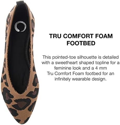 Journee Collection Womens Tayleen Tru Comfort Foam Slip On Pointed Toe Ballet Flats Leopard 9.5 Medium Womens US | Image 3