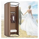 Tienda de campaña portátil con pantalla de privacidad, 95 % de bloqueo de luz, con barra de cortina en forma de U, ideal para acampar al aire libre y tiendas de ropa, instalación instantánea y fácil