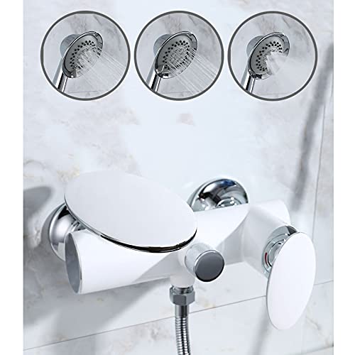 Robinet cascade pour baignoire murale avec kit de douche complet