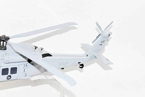Miniatura 4 de Sikorsky MH-60S Seahawk (Knighthawk), HSC-2 Fleet Angels (2019), modelo a escala de caoba de 16 pulgadas