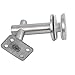 Aexit 43mm Base Construction Hardware Dia 304 Stainless Steel Adjustable Glass Stair Handrail Bracket Model:39as13qo307