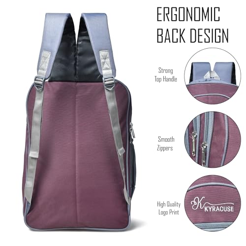 Image of 35L Pink Laptop Bag Backpack for menंWomen Boys and Girls Luggage Travel Bags with 17.3 inches And School Bag Laptop Compartment