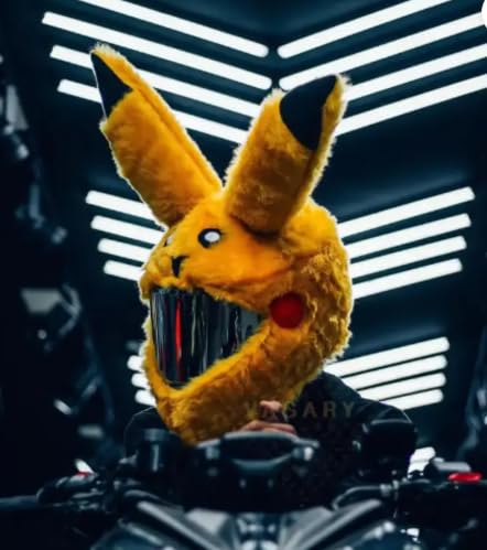 Helmet Cover – Ultra Soft Cartoon Style Motorcycle & Scooter Helmet Decoration, Funny & Eye-Catching Plush Helmet Accessory, Universal Fit for All Standard Helmets