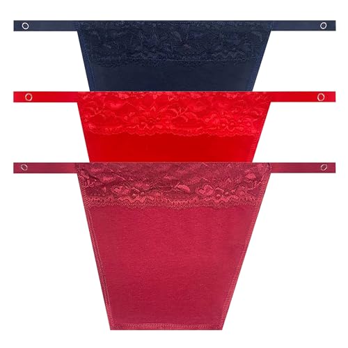 Image of Cotton Clip-on Mock Lace Camisole for Women,Deep Neck Cleavage Cover Cami Secret