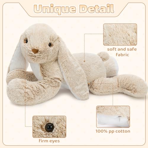 Image of BENINY Large Bunny Stuffed Animal 31 inch, Giant Rabbit Plush Toy for Girls Boys Kids, Big Cuddly Easter Gift for Girl Chirstmas Birthday