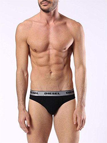 Diesel Men's Essentials Andre Cotton Stretch Brief, Black, Medium