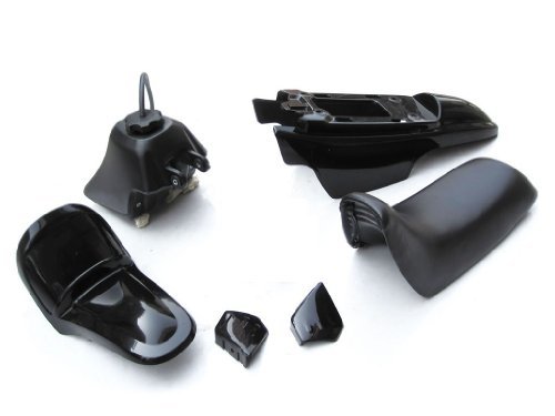 PCC MOTOR PS36 FOR PW50 PW 50 PLASTIC SEAT GAS TANK KIT Black