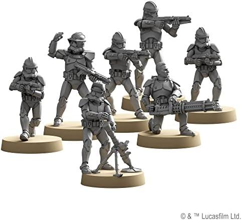 Star Wars: Legion Phase II Clone Troopers Unit Expansion - Unleash Elite Corps! Tabletop Miniatures Strategy Game for Kids and Adults, Ages 14+, 2 Players, 3 Hour Playtime, Made by Atomic Mass Games
