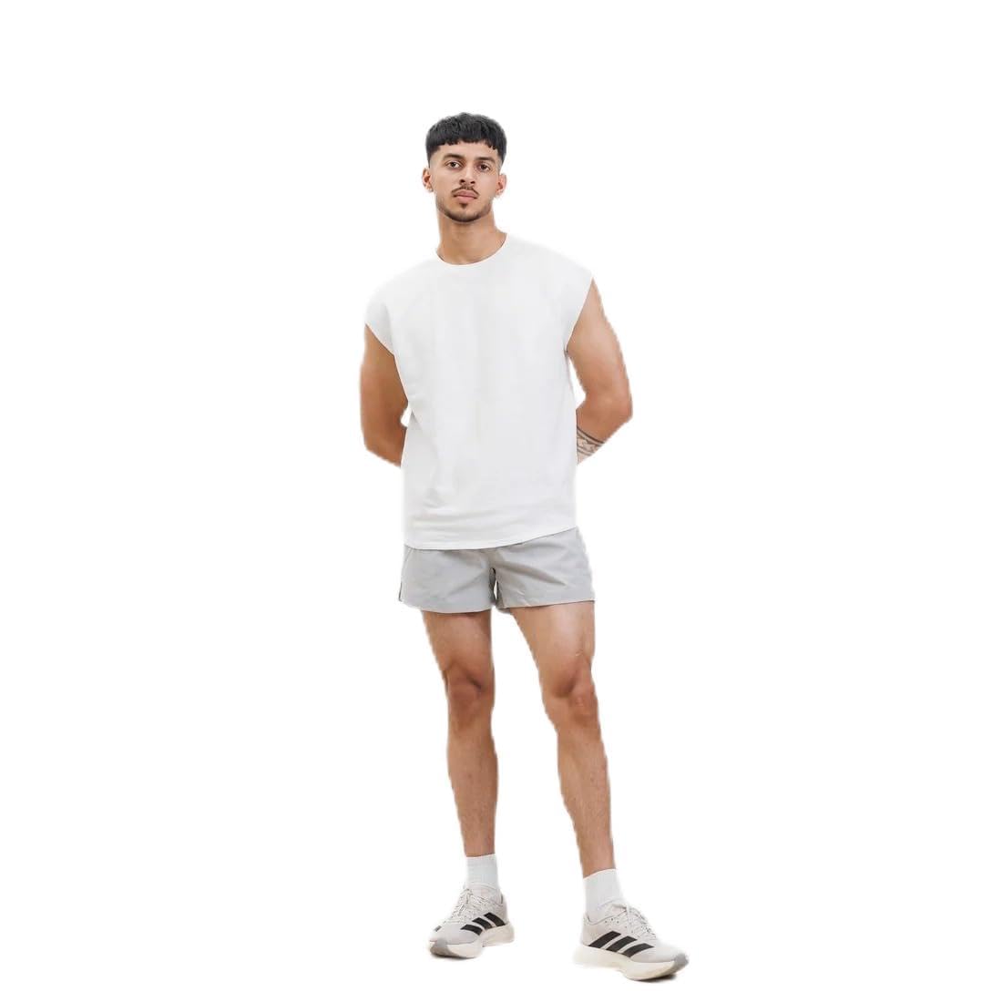 Men's 3.5" Training Shorts | 86% Nylon 14% Spandex | Zip + Open Pocket | Inseam Gusset | Gym, Running, Workout | Reflective Detail (Training Short Shorts 3.5")-picture-10