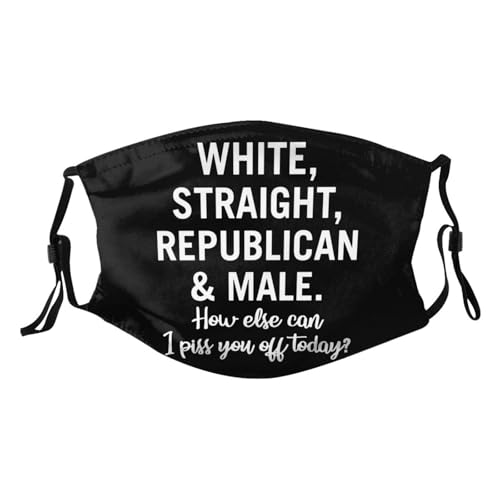White Straight Republican Male Adult Dust Mask Adjustable Dust Face with 2 Filter7