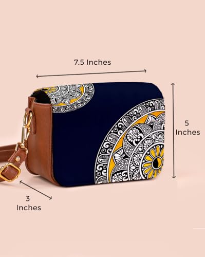 Image of Kalankit Rakhi Gift Hamper For Sister | Rakhi Gift For Girls, Sling Bag For Women, Travel Crossbody Bags, Stylish Cross Sling Bags for Woman | Rakhi Gifts For Sister, Gifts for Rakshabandhan