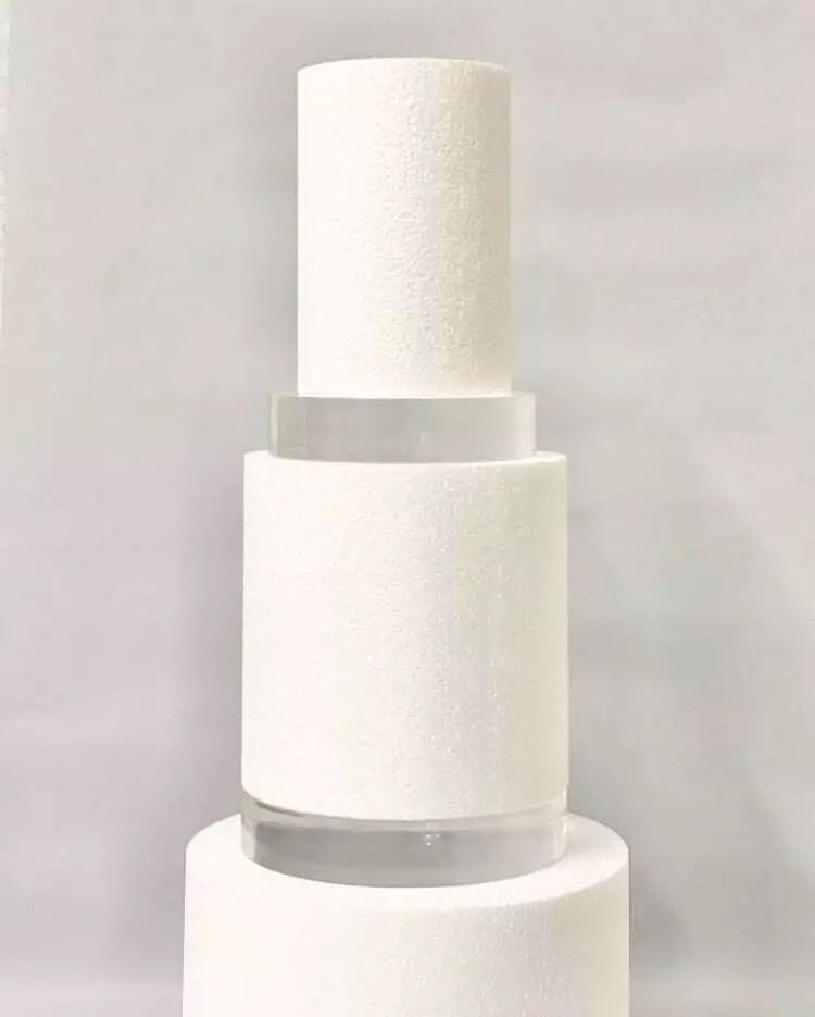 BAKERS 4U Clear Acrylic Cake Seprator, 6 & 8 inch Sizes, Set of 2, 30mm Thick Round 1