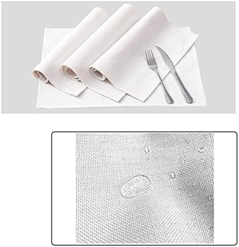 Sets de table de Noël couronne vert noir pour repas de fête chic en coton lin