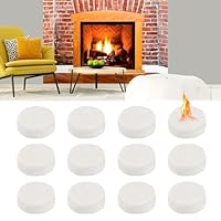 OCCOUMR Keramikwolle für Bioethanol,12 Stück Kamin Keramikschwamm Für Bio Ethanol Kaminofen, Keramik Wolle für Indoor Gel Tischkamin, Lange Brenndauer, 8,6 * 8,6 * 2,8cm