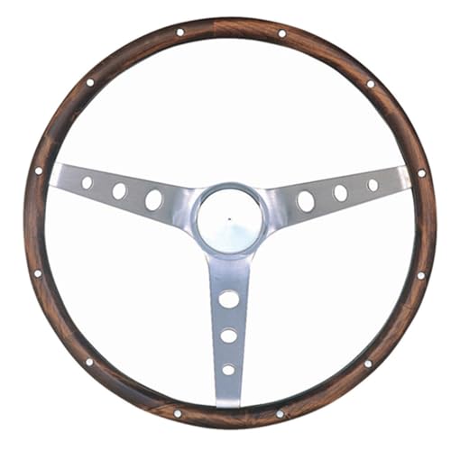Volant de style nostalgie Grant 966-0 en noyer véritable et acier brossé d'exception