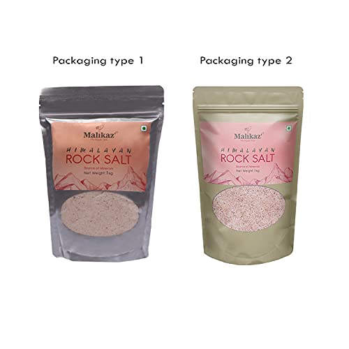 Image of Malikaz' The Royale Taste Malikaz' Himalayan Rock Salt Powder (Pink) Pouch, 1 Kg (Pack of 3)